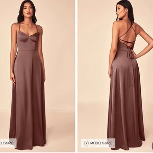 Azazie espresso bridesmaids dress